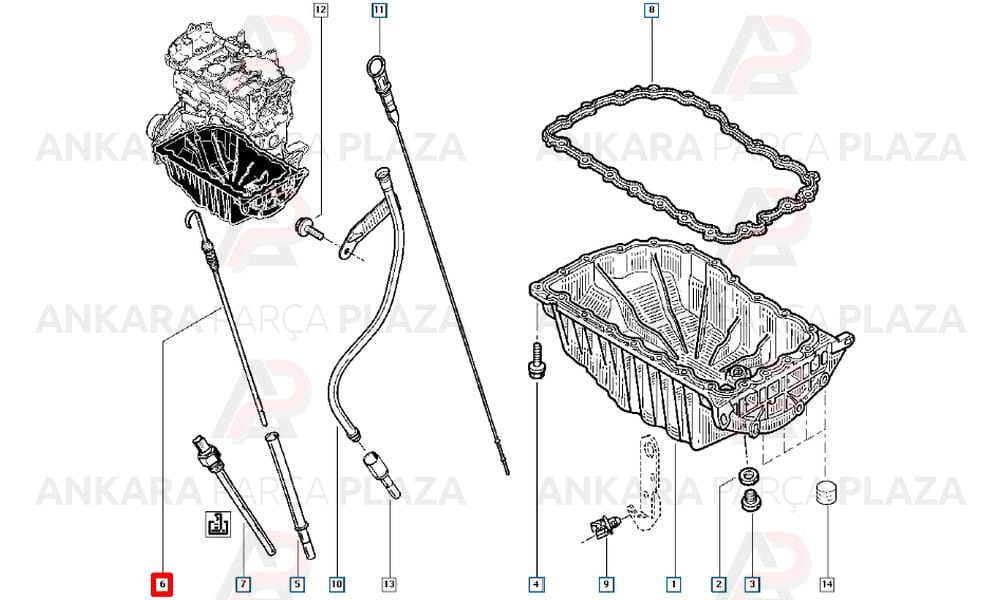 Laguna 2.0 16V 1.8 16V Yağ Çubuğu Orijinal 8200088933