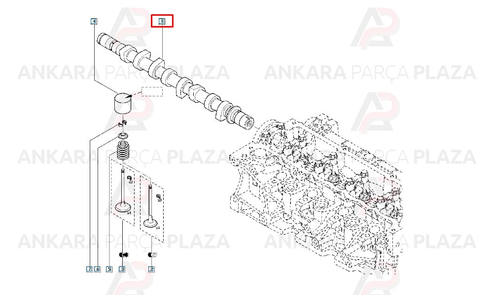 Renault Kangoo - Megane - Clio 1.5 8V K9K Eksantrik Mili Çelik Estaş