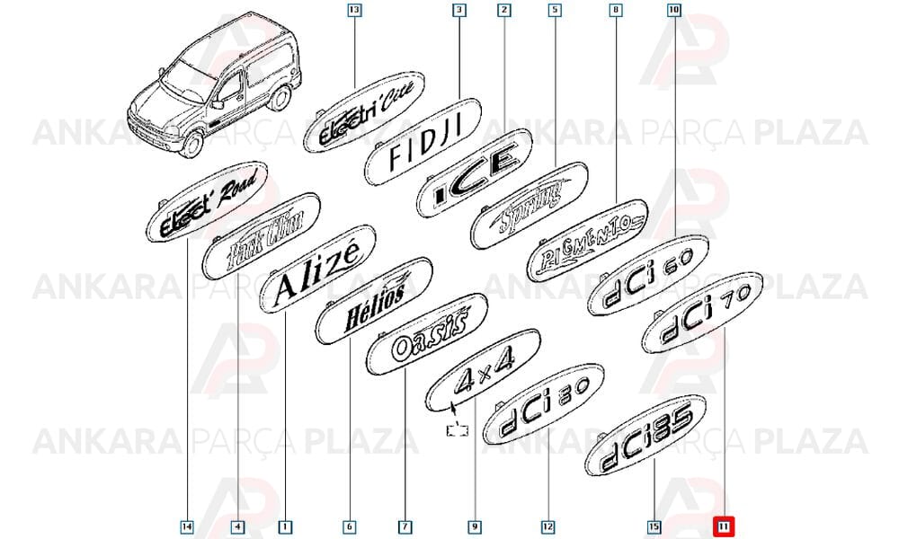 Monogram Dci-70 Kangoo 2 8200120852