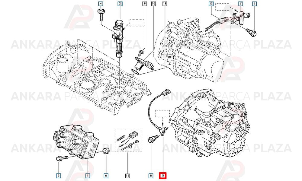 Megane 2 Laguna 2 2.0 16V Krank Sensörü Orijinal 8200128449