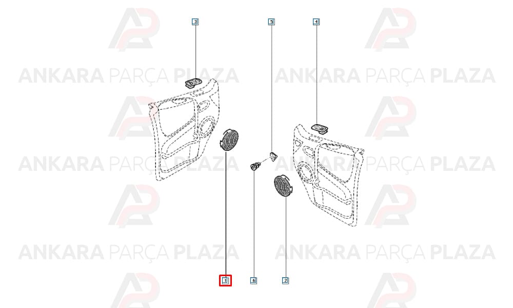 Kapı Hoparlör Kapağı Fl0C Renault 19 Trafic 2 Laguna 1 8200137054