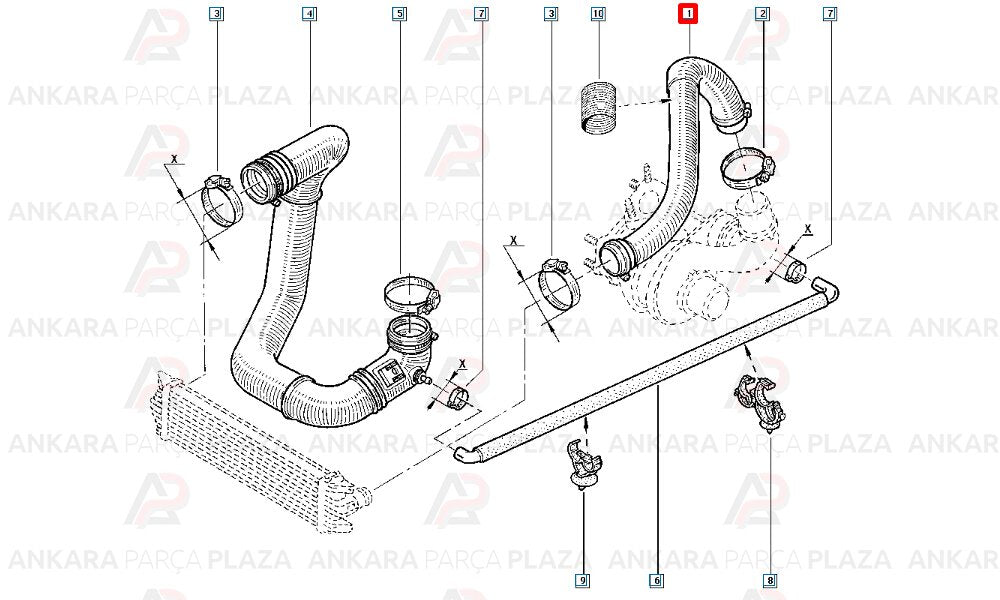 Master 2 2.2 Dcı 2.5 Dcı Turbo Hortumu Ytt