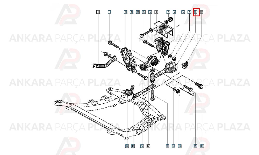Motor Takozu Clio 1999-2008 1.4 8V