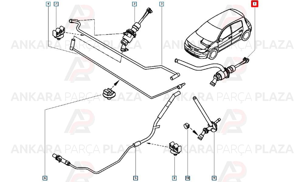 Debriyaj Üst Merkezi Megane, Scenic, Grand Scenic 1.5Dcı - 1.9Dcı - 2.0 16V