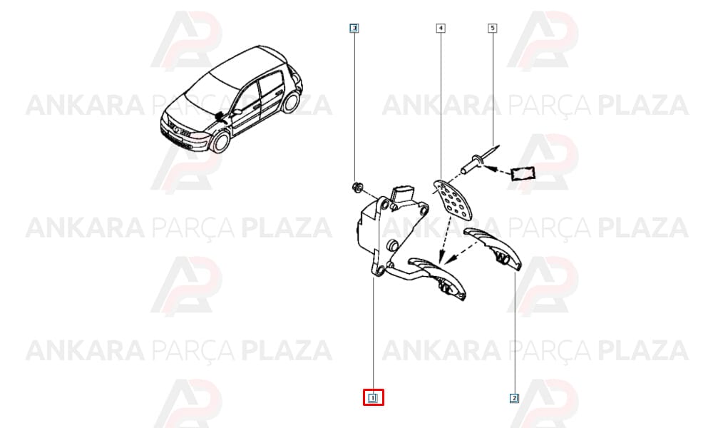 Megane 2 Gaz Pedalı Hız Regülatörsüz 8200153268