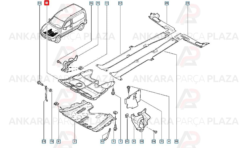 Karter Muhafazası Kango 2 8200158870
