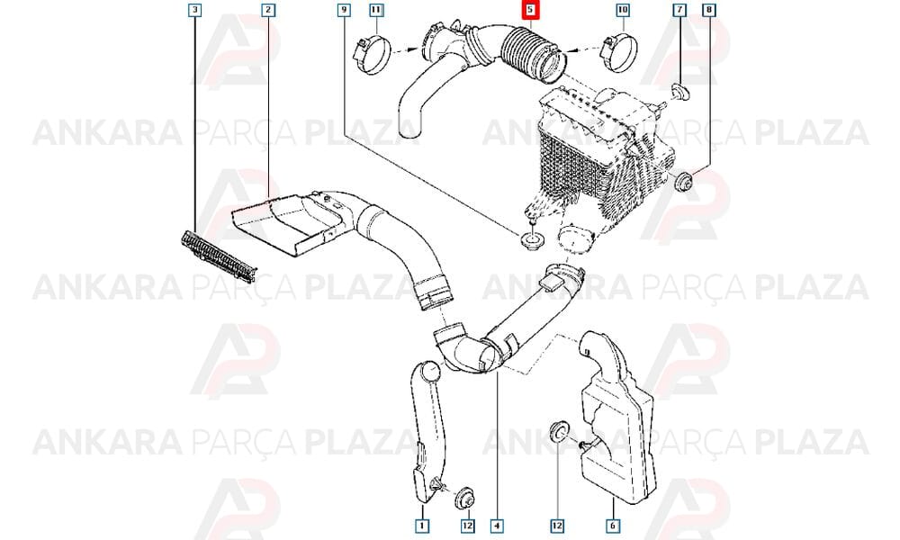 Hava Filtre Borusu Megane 2 1.6 16V K4M