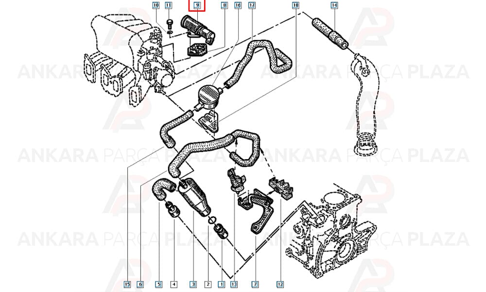 Rolanti Motoru Renault 19 Megane Laguna 2,0 8V