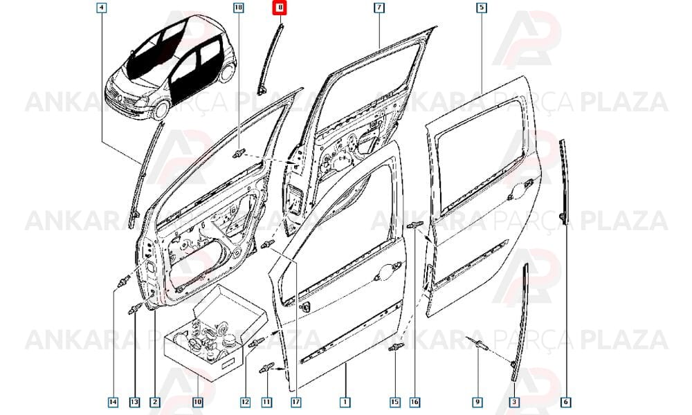 Arka Cam Çıtası Modüs 8200212178