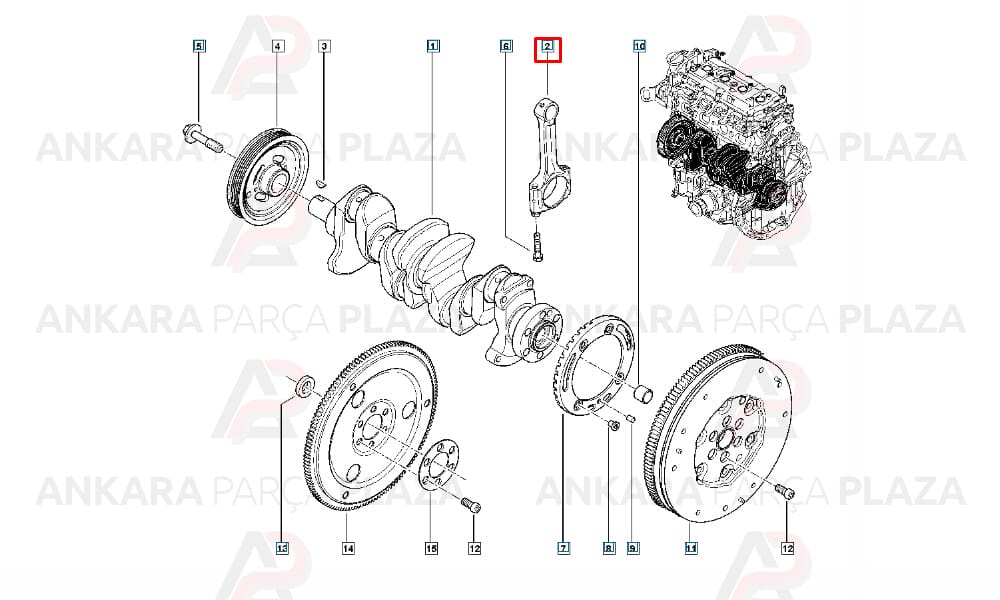 Kangoo Fluence Megane 2 1.5 100 Bg Debriyaj Volanı Orijinal 8200214391