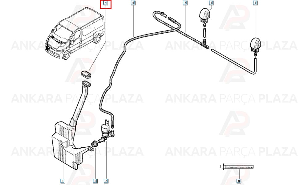 Su Fiskiye Depo Kapağı Megane 2 Trafic 2