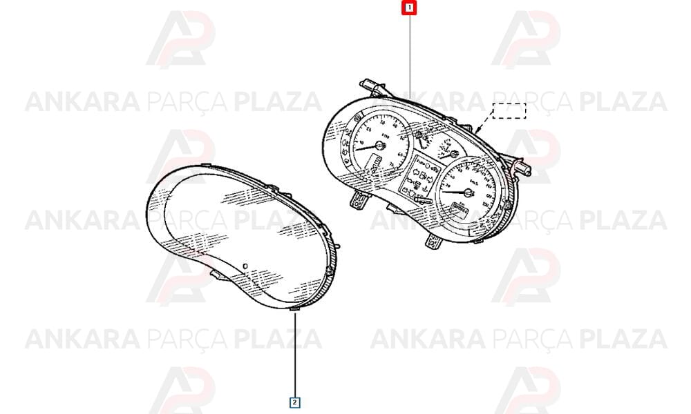 Clio 2 Hatcback Benzinli Gösterge Paneli Komple 8200261086
