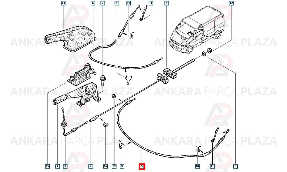 Trafic 2003 > El Fren Teli Arka Sol Akd