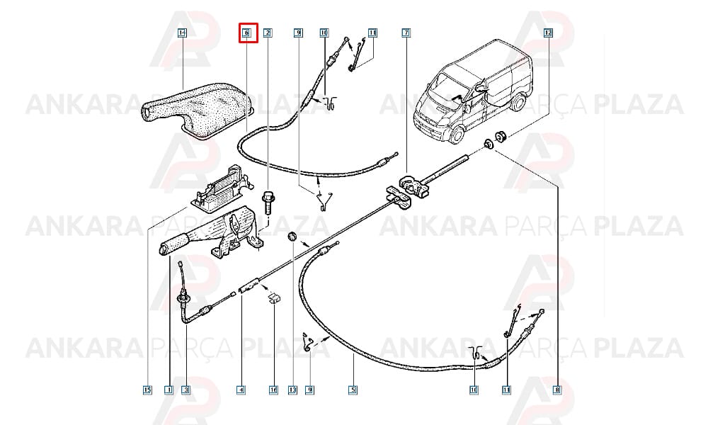 Trafic 2003 > El Fren Teli Arka Sağ Akd