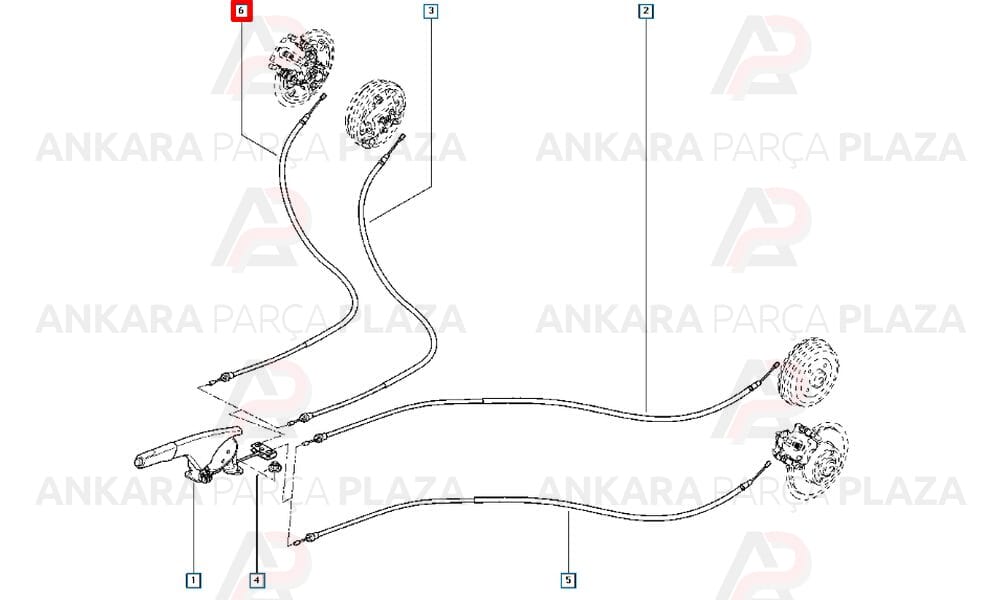 Renault Clio El Fren Teli Sağ Disk Cavo