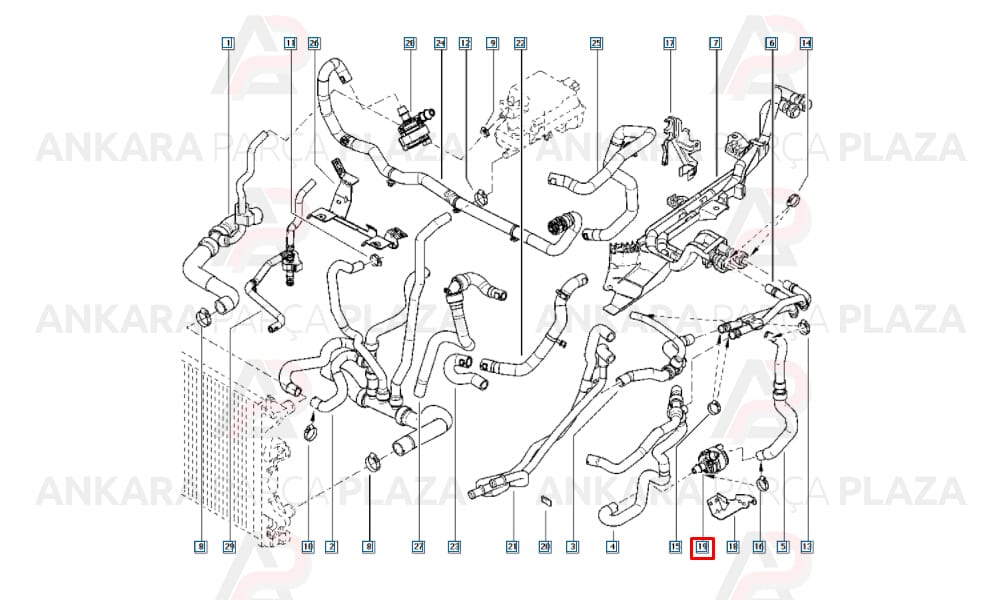 Master 3 Turbo Soğutma Pompası 2.3 Orijinal 8200285950
