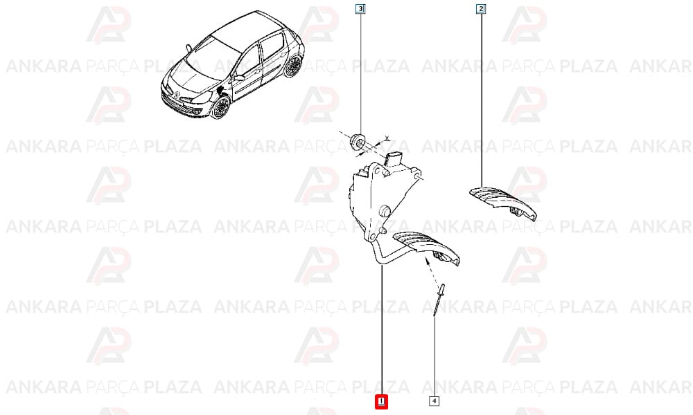 Clio 3 Gaz Pedali Hiz Kontrolsüz Araçlar Için 8200297335