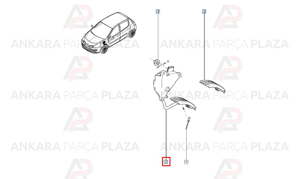 Clio 3 Gaz Pedalı Hız Sabitleyicili 8200297342