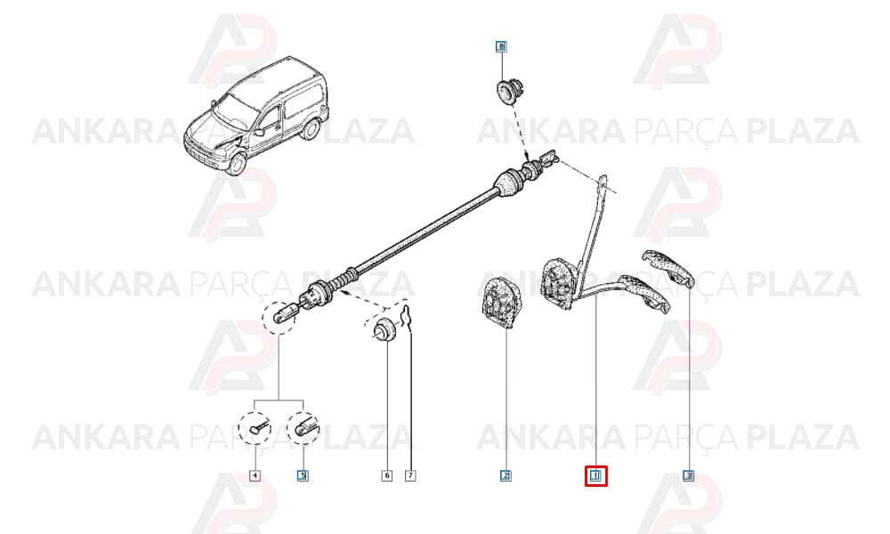Kangoo 1 Gaz Pedalı 8200301497