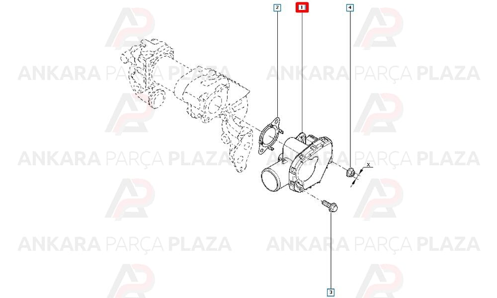 Fluence Megane 3 Laguna 3 1.5 105Bg Gaz Kelebeği 8200302798