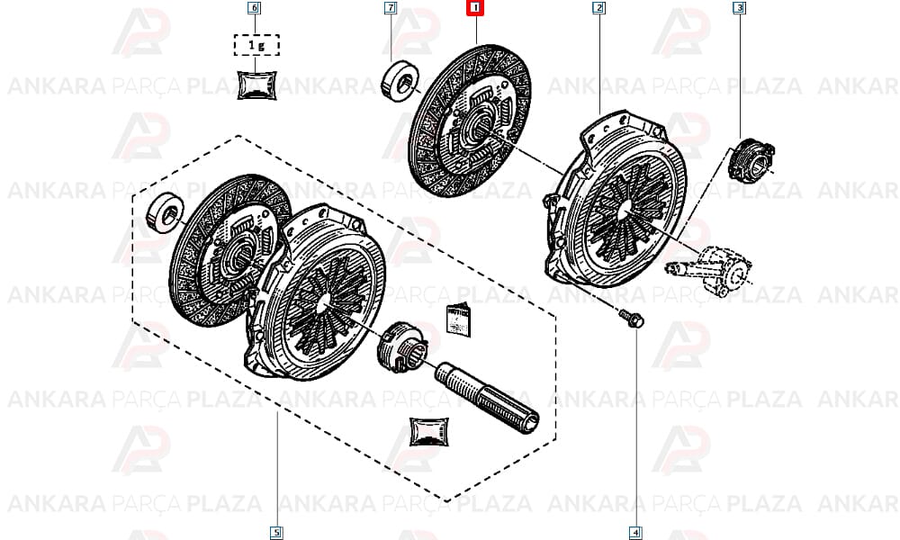 Laguna Megane 2.0 8V F3R Debriyaj Balatasi Mais 8200317815