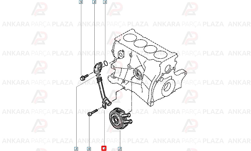 Clio Kangoo Trafic 1.5D 1.9D 2.0 16V Motor Yağ Soğutucu Borusu Orijinal 8200320616