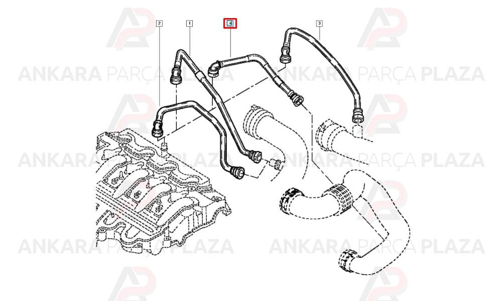 Master 2 2.5 Motor Yağ Buhar Hortumu Orijinal 8200331679