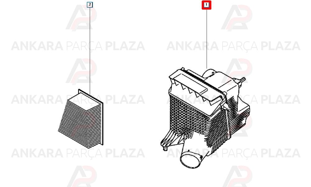 Hava Filtre Kabı Kazanı Megane 2 8200340661