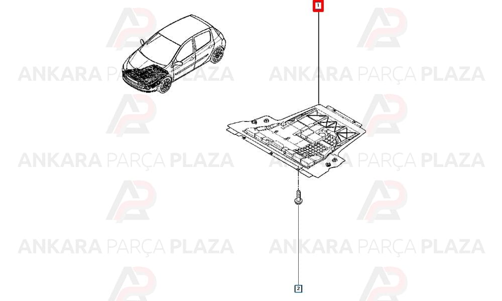 Motor Koruma Sacı Alt Karter Muhafazası Clio 3 Modüs 8200346432