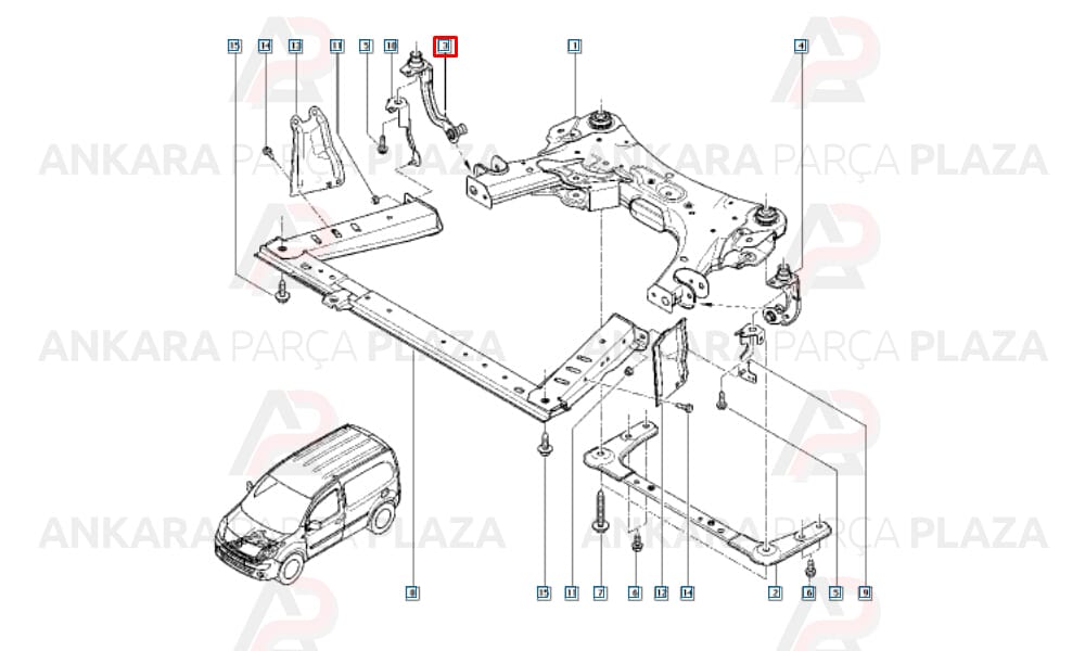 Motor Beşik Takozu Sağ Kangoo 3