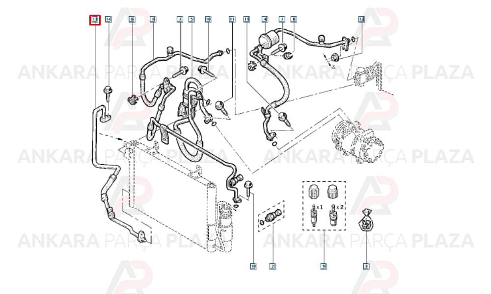 Klima Hortumu Clio 2 Symbol 8200373884