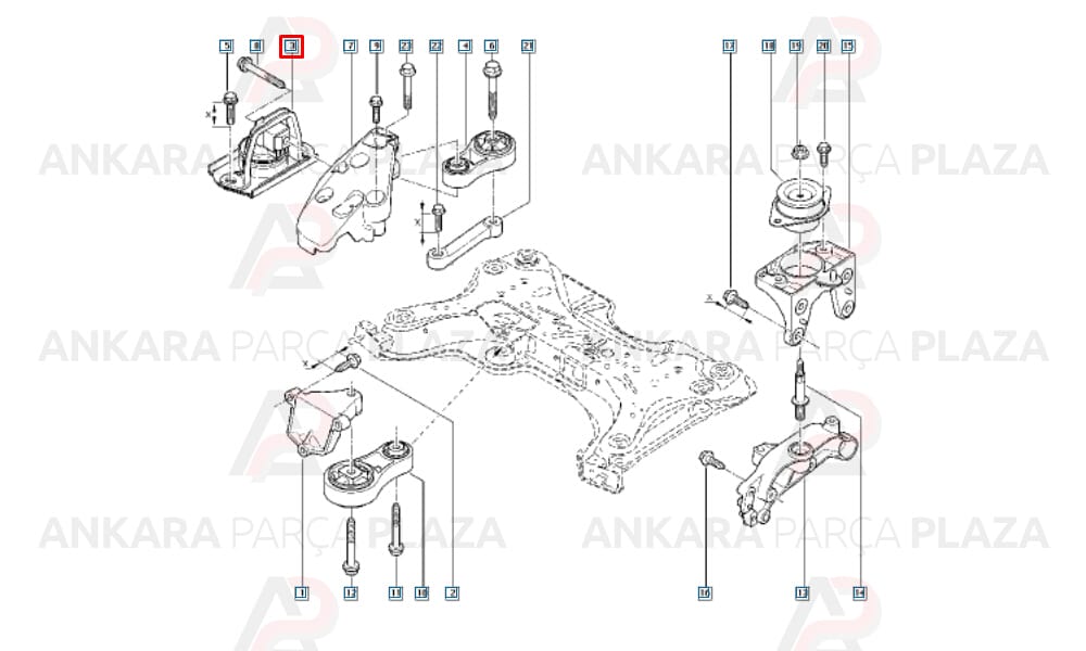 Motor Takozu Trafic 2 1,9Dcı F9Q