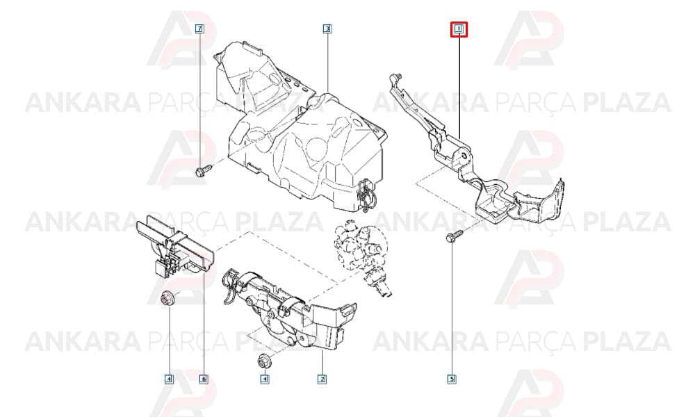 Fluence Lodgy Fluence Clio 4 Megane Modüs Silindir Kapak Plastiği 8200397009