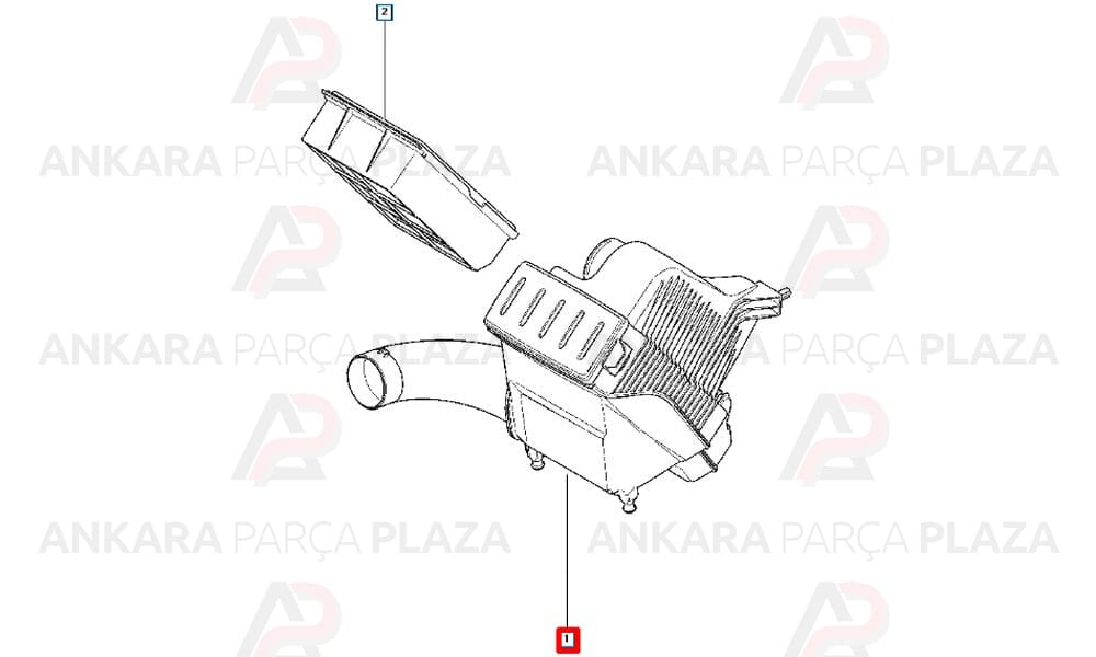Hava Filtre Kabı Kazanı Clio 3 8200398953