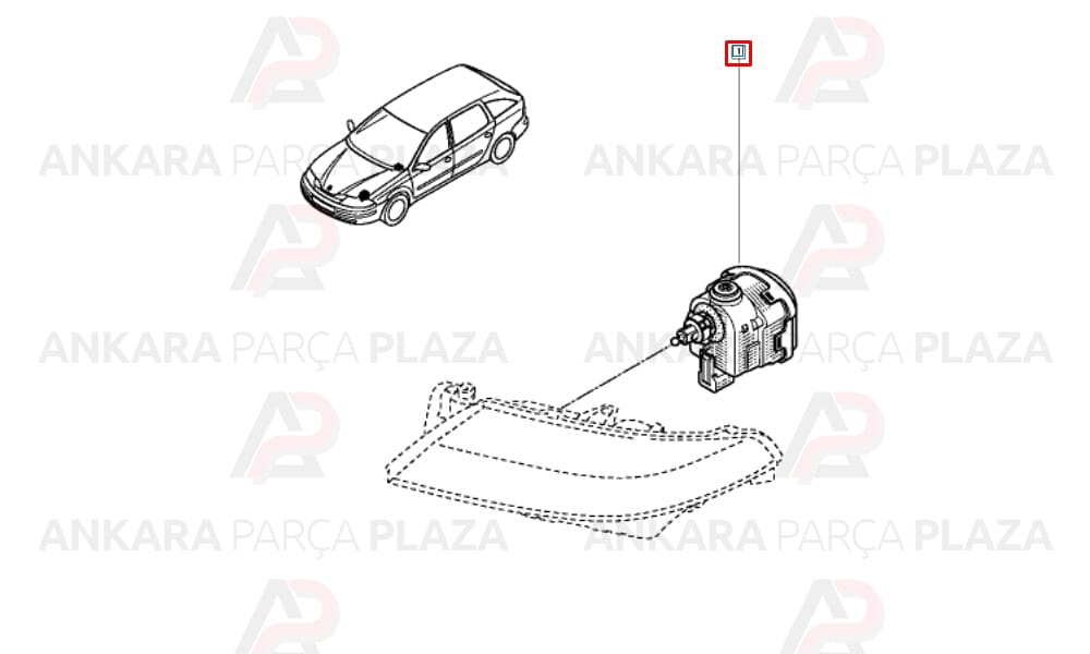 Renault Clio, Megane, Kangoo, Laguna, Trafic Far Ayar Motoru Kumanda Valeo
