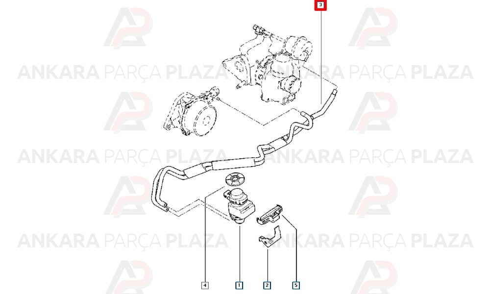Clio 2, 3, Kangoo, Fluence Avans Hortumu Orijinal 8200404632