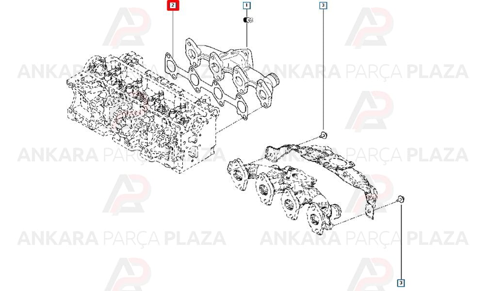 Megane Kangoo Clio Logan Sandero 1.5Dcı Egzoz Manifold Contası Oto Conta