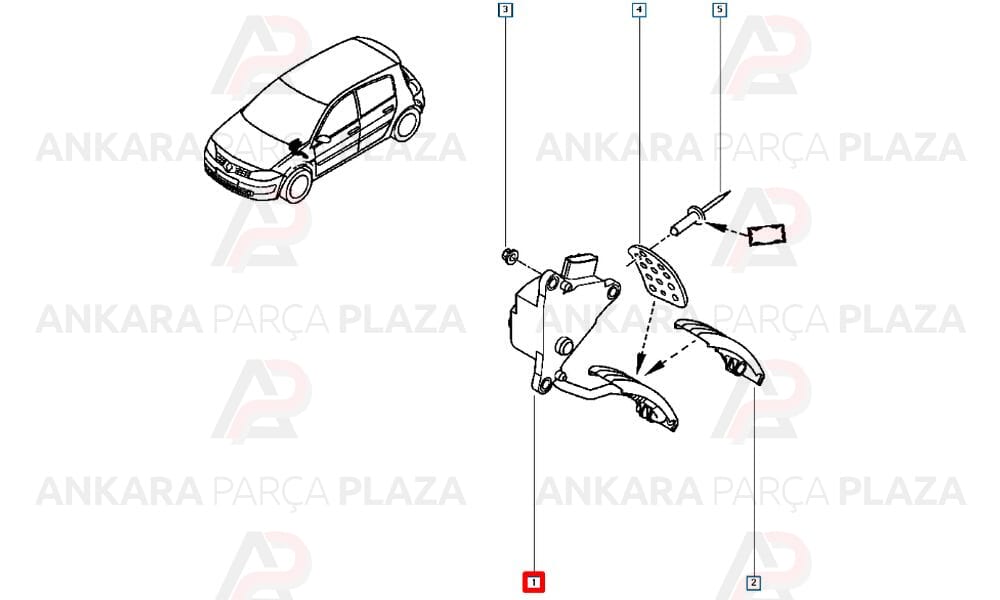 Megane 2 Sport Gaz Pedali 8200308005