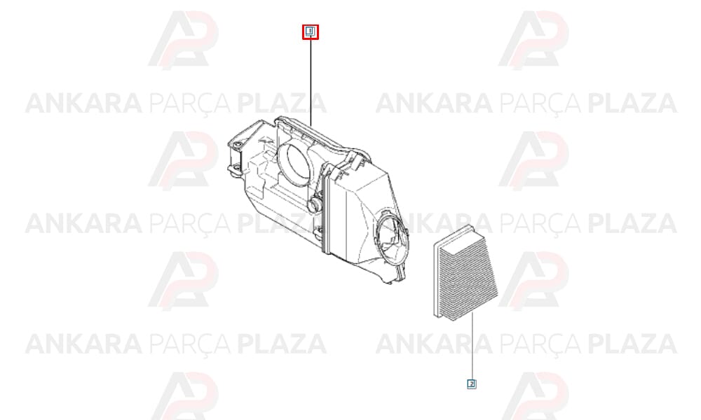 Hava Filtre Kabı Clio 2 Megane 2 Laguna 2 1.4 16V 1.6 16V K4J K4M 8200420871