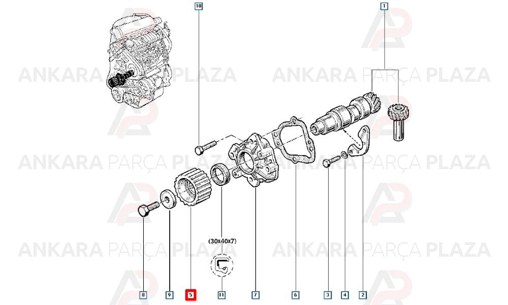 Express Megane Laguna 1.9 Dci Triger Bilyası İthal Orijinal 8200420964-1