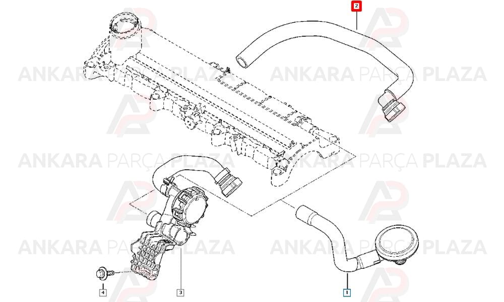 Hava Filtresi Hortumu Renault : Kangoo 2 1.5Dci 85 - 105 Hp
