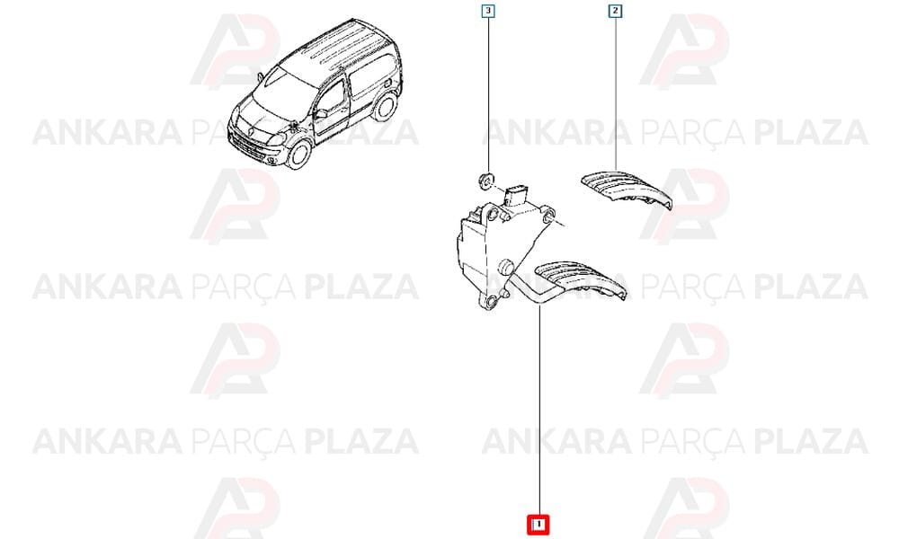 Kangoo 3 Gaz Pedalı Potansiyometre 8200436878
