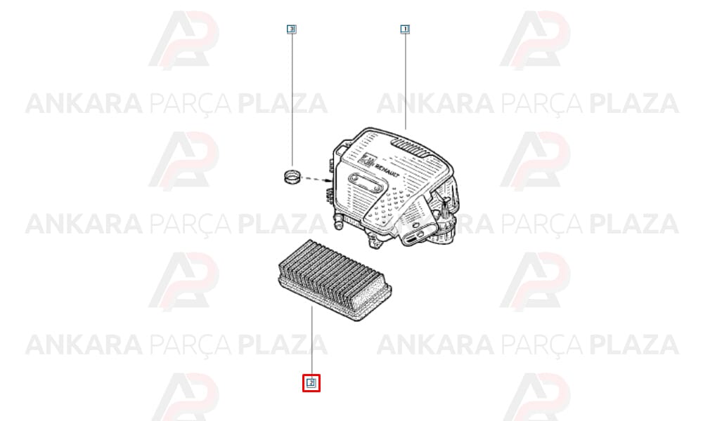 Hava Filtresi Kangoo Clio Megane 1.9 Dizel 8200459849