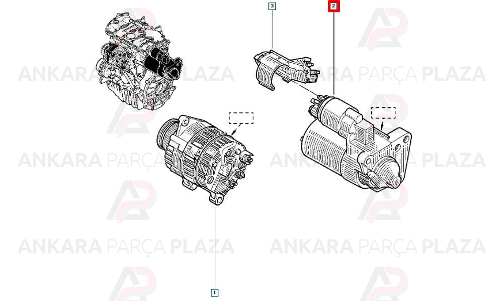 Marş Motoru Renault Megane - Laguna 1.8 2.0 8V