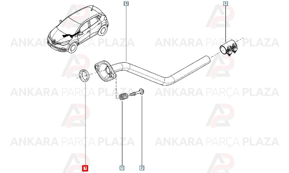 Katalizör Contası Clio 3 Modüs 8200520353