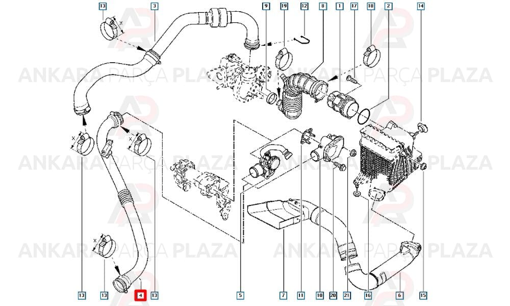 Megane 3 Turbo Borusu Orijinal 8200533986