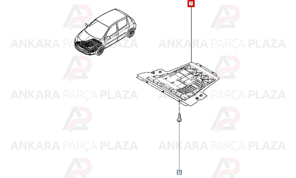 Motor Koruma Bakaliti Karter Muhafazası Clio 3 Modüs 8200540585 758908383R