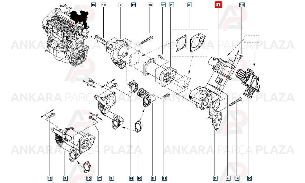 Kangoo Clio 3 1.5 90Bg Egr Valfi Pierburg