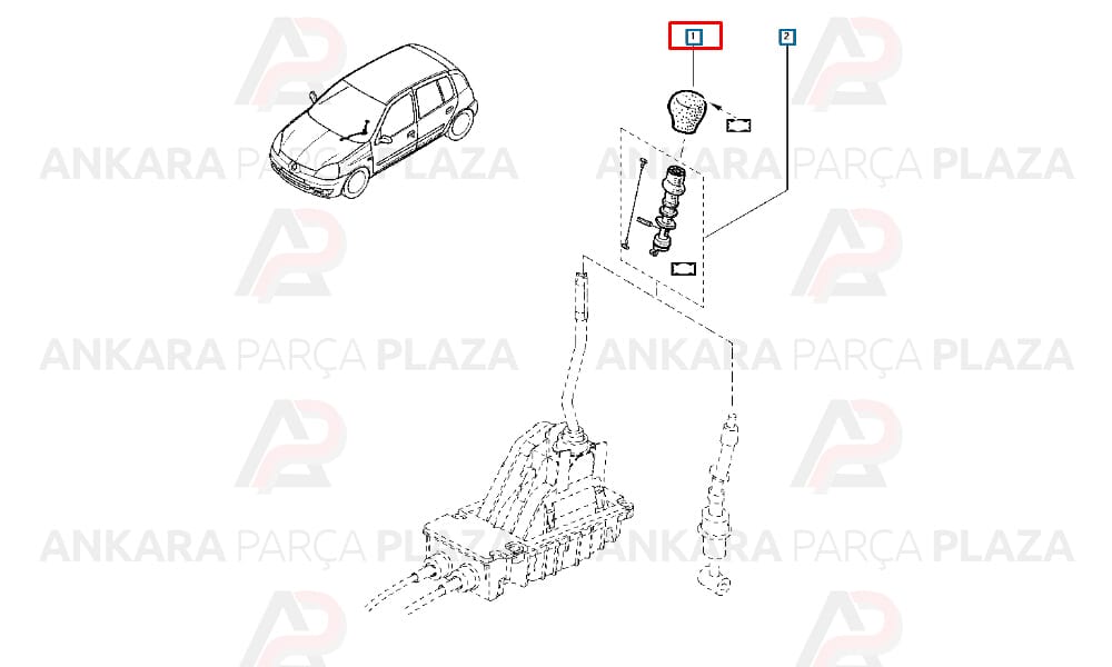 Clio, Kangoo, Megane Vites Topuzu 1998 - 2006 Pleksan
