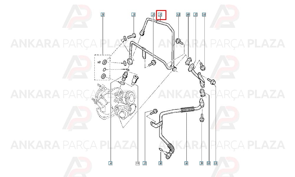 Megane 2 Laguna 2 3 Espace 3 4 Motor Yağ Hortumu Orijinal 8200575768